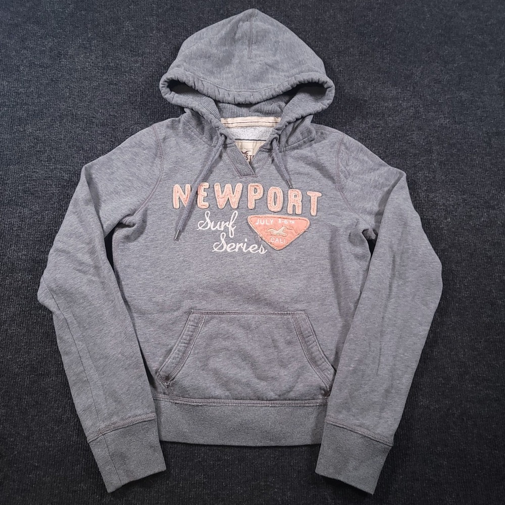 Hollister Newport Surf‎ Series Gray Hoodie Womens Medium